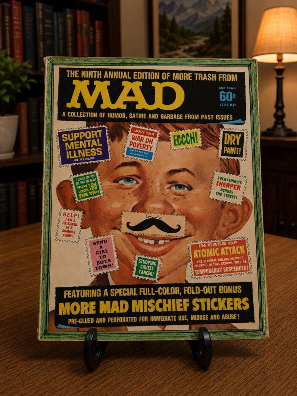 1966 MAD Ninth Annual More Trash From MAD Stickers Incomplete